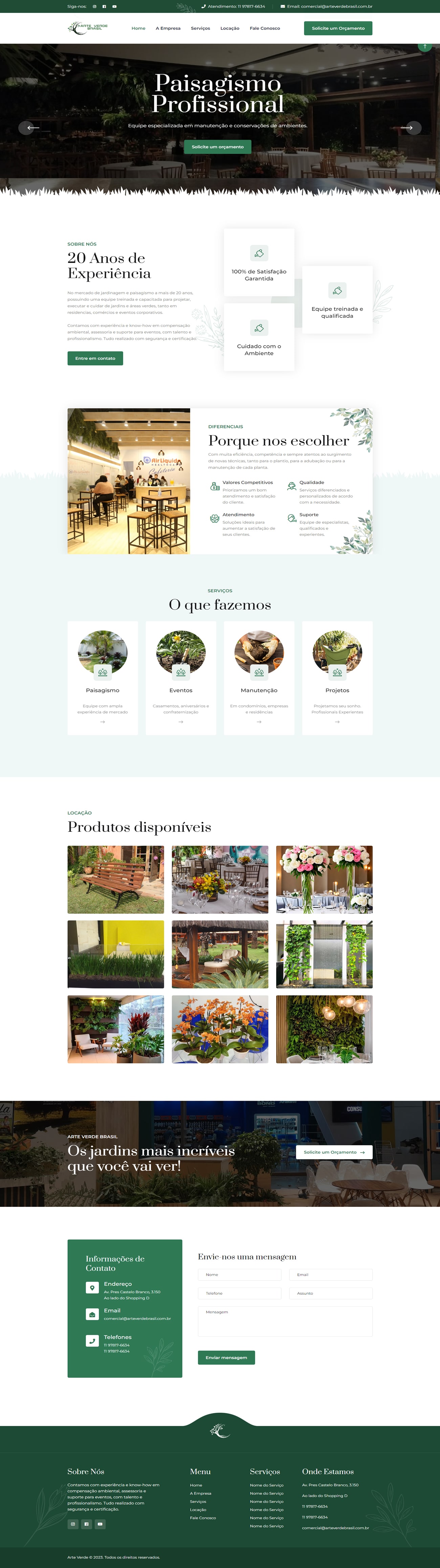 Apresentação do projeto Arte Verde Brasil