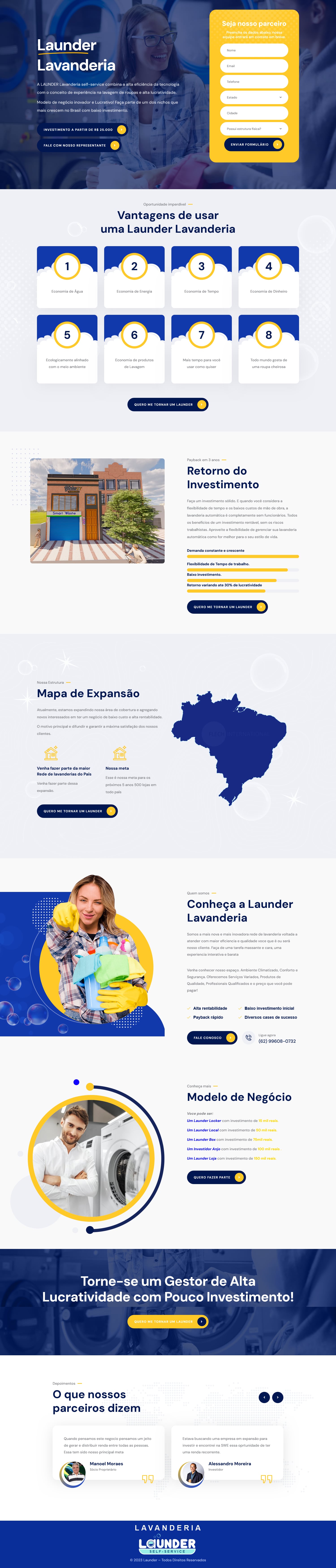 Apresentação do projeto Launder Lavanderia